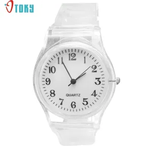 Relogio OTOKY Newly Design Women Girls Simple Silicone Gel Sports Quartz Wrist Watch White 170104 Drop Shipping