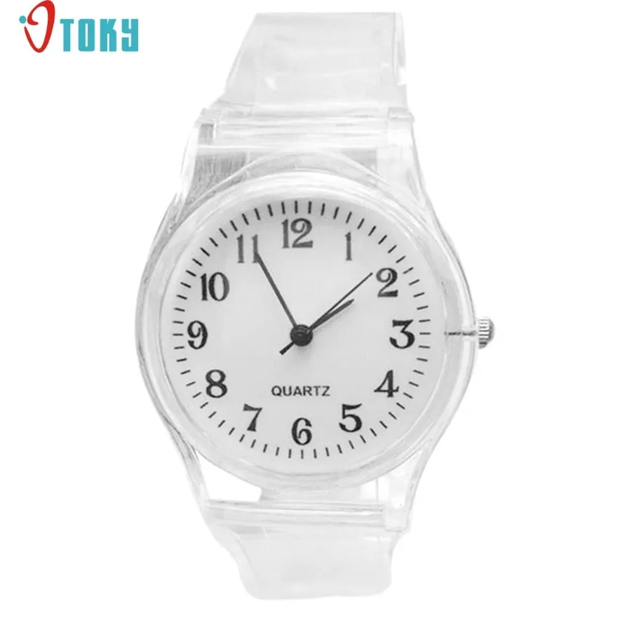 Relogio OTOKY Newly Design Women Girls Simple Silicone Gel Sports Quartz Wrist Watch White 170104 Drop Shipping