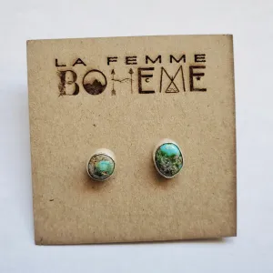 RESERVED FOR ALISON - Sonoran Gold stud earrings in silver