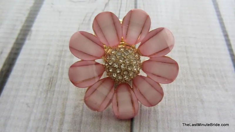 Rhinestone Flower Stretch Ring (more colors)