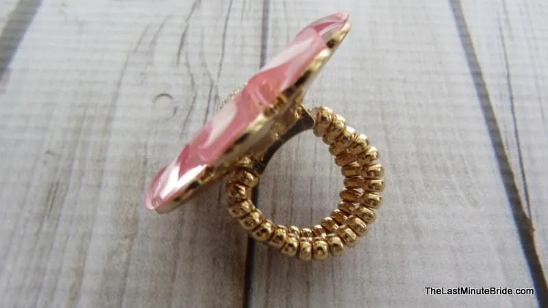 Rhinestone Flower Stretch Ring (more colors)