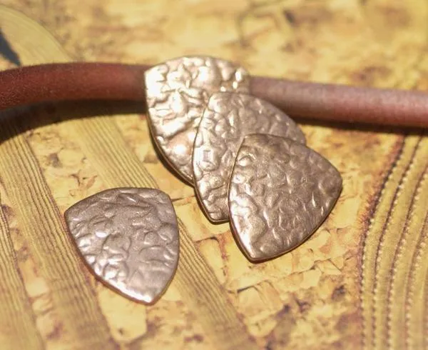 Rounded Shield 20mm x 16mm in Textured Patterns Cutout for Blanks -Variety of Metals