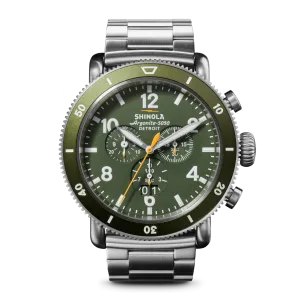 Runwell Sport Chronograph Watch - Dark Olive