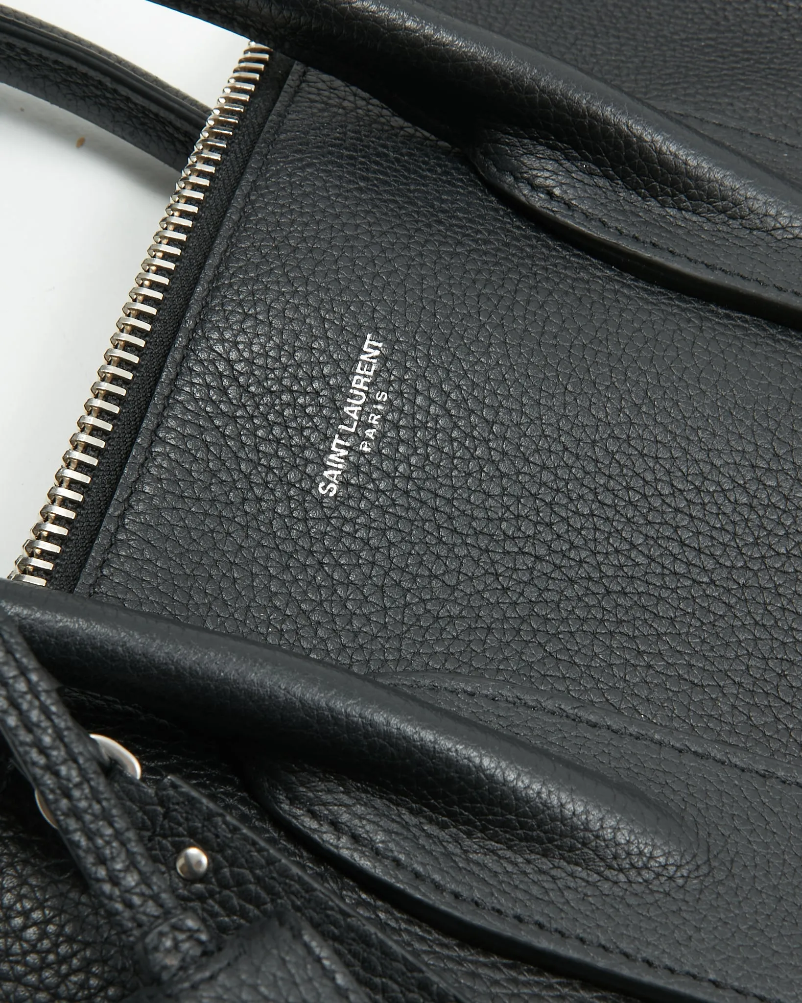 Saint Laurent Black Sac de Jour Souple Duffle 36H Bag