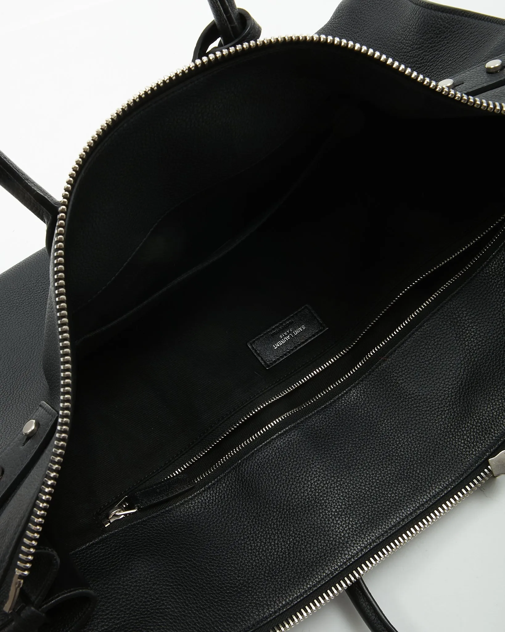 Saint Laurent Black Sac de Jour Souple Duffle 36H Bag
