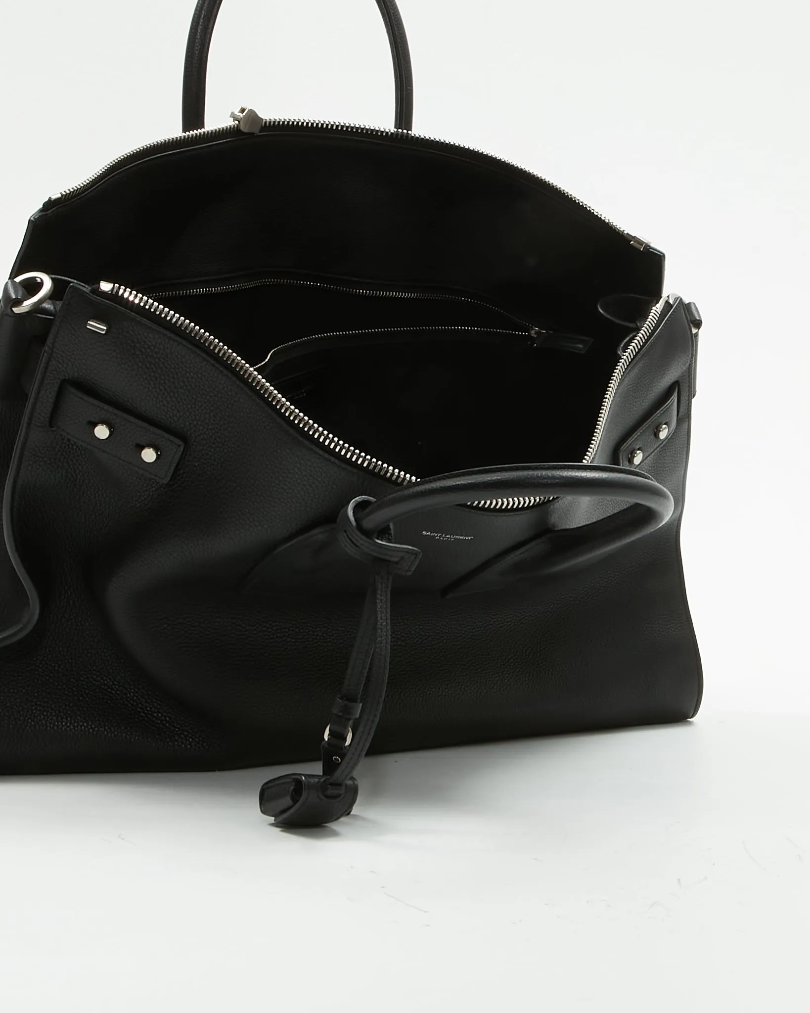 Saint Laurent Black Sac de Jour Souple Duffle 36H Bag