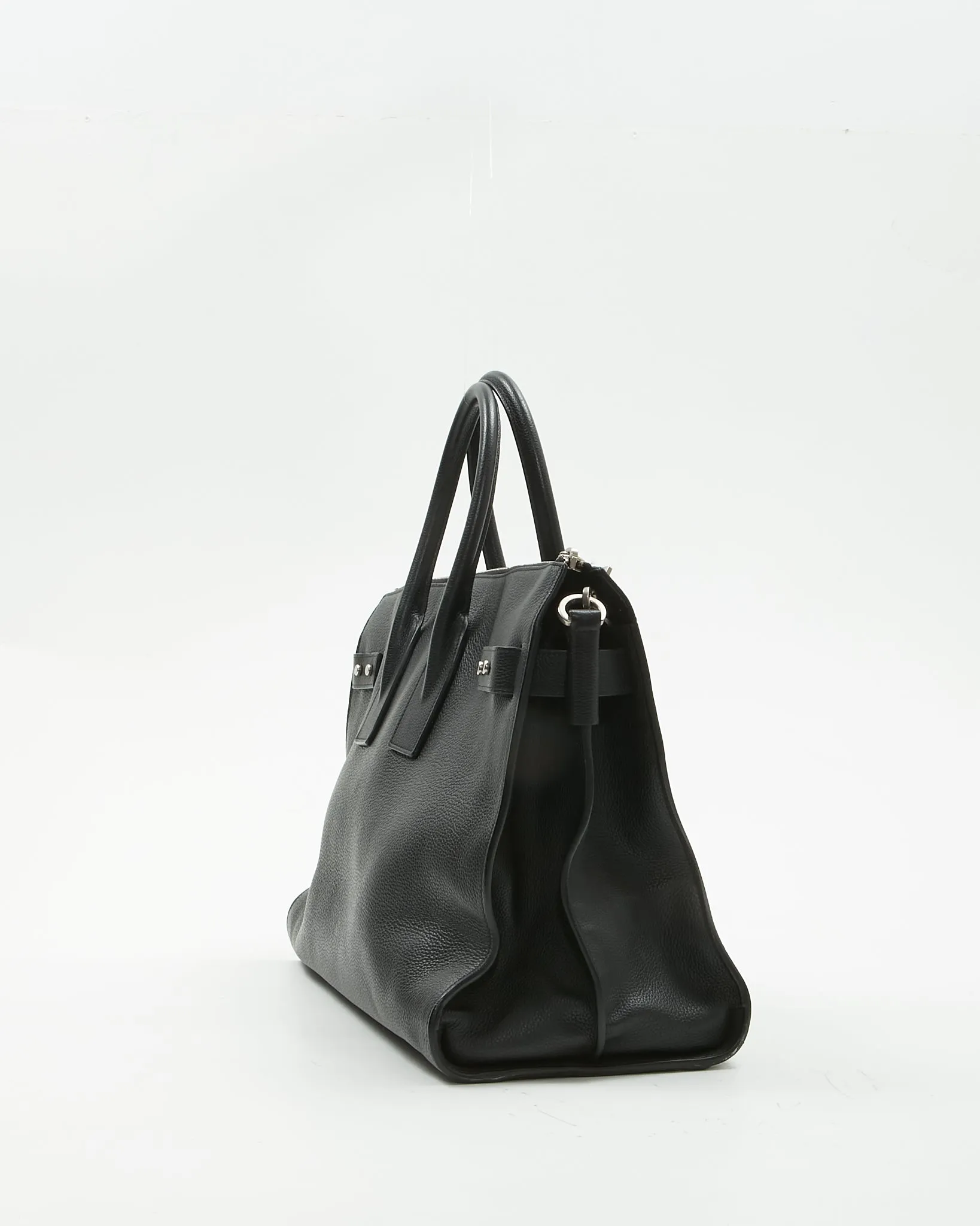 Saint Laurent Black Sac de Jour Souple Duffle 36H Bag