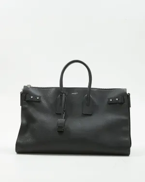 Saint Laurent Black Sac de Jour Souple Duffle 36H Bag