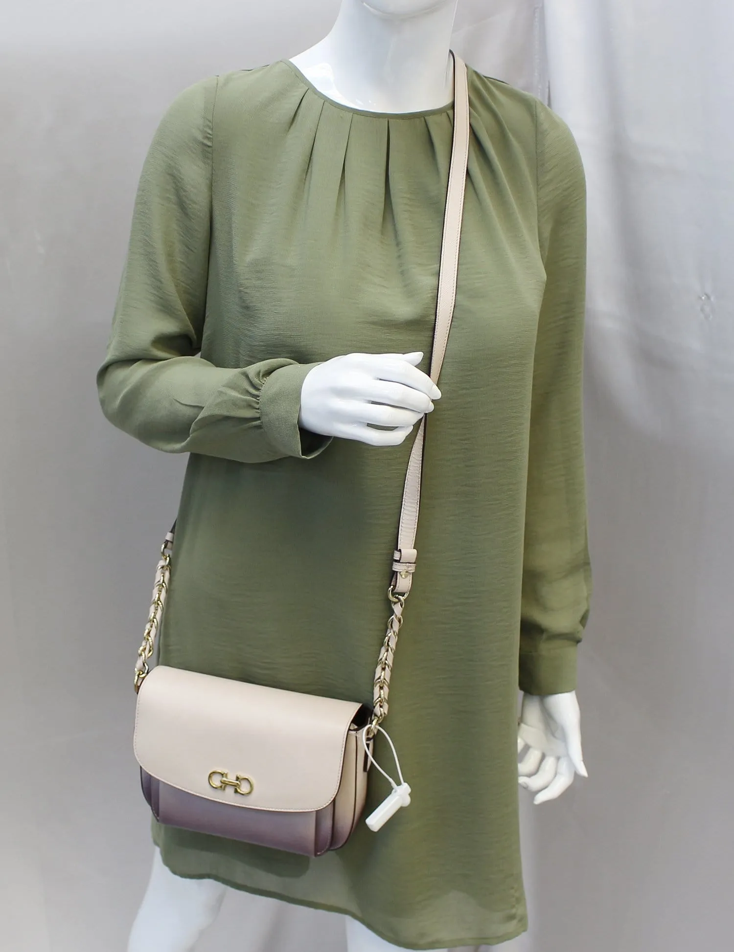 SALVATORE FERRAGAMO Gancio Logo Sandrine Crossbody Flap Bag - Last Call