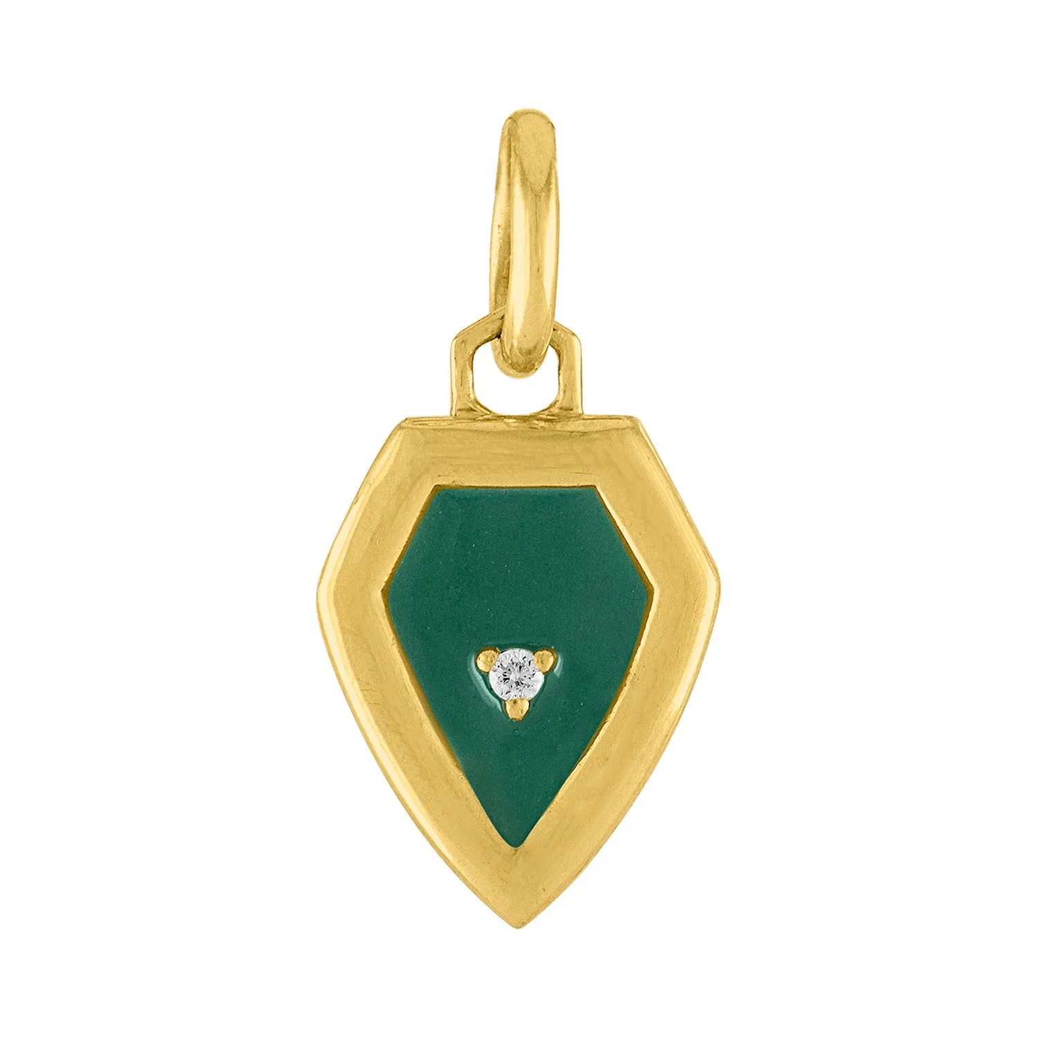 Shield Mini Enamel Pendant