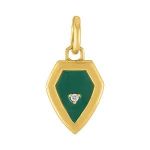 Shield Mini Enamel Pendant