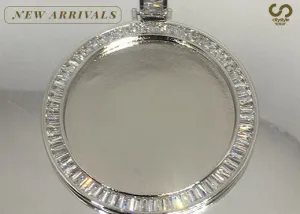 Silver Circle Diamond Pendant