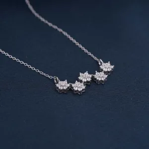 Silver Floral Serenade Necklace