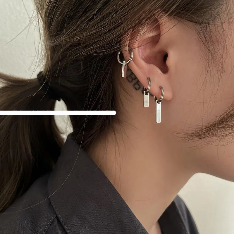 Silver Metal Earrings