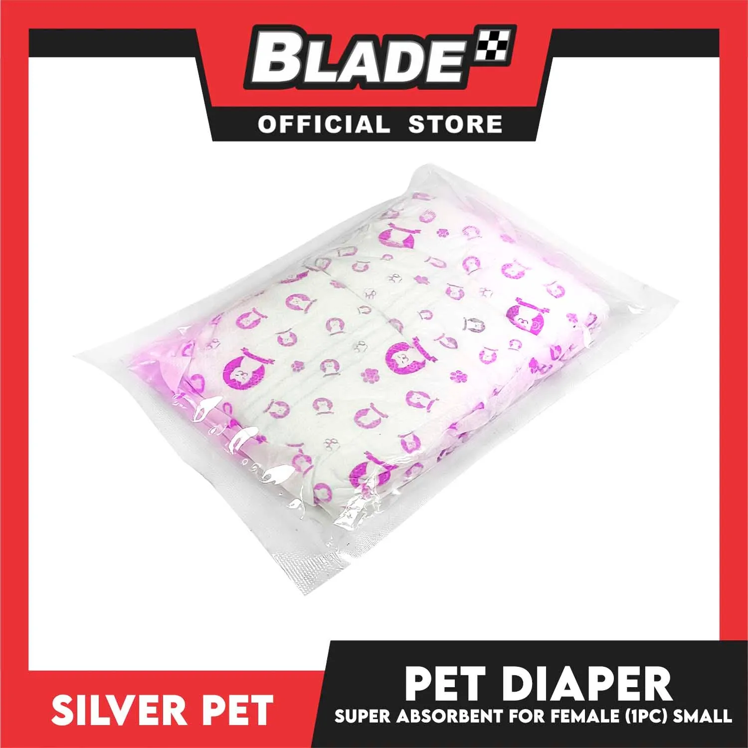 Silver Pet Super Absorbent Disposable Female Dog Wrap/ Diaper Small