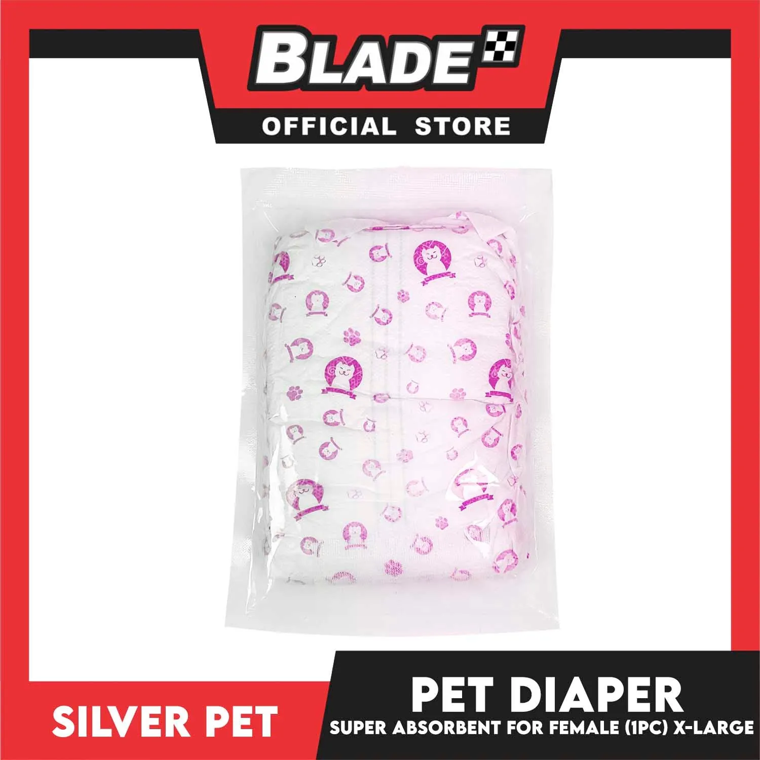 Silver Pet Super Absorbent Disposable Female Dog Wrap/ Extra Large