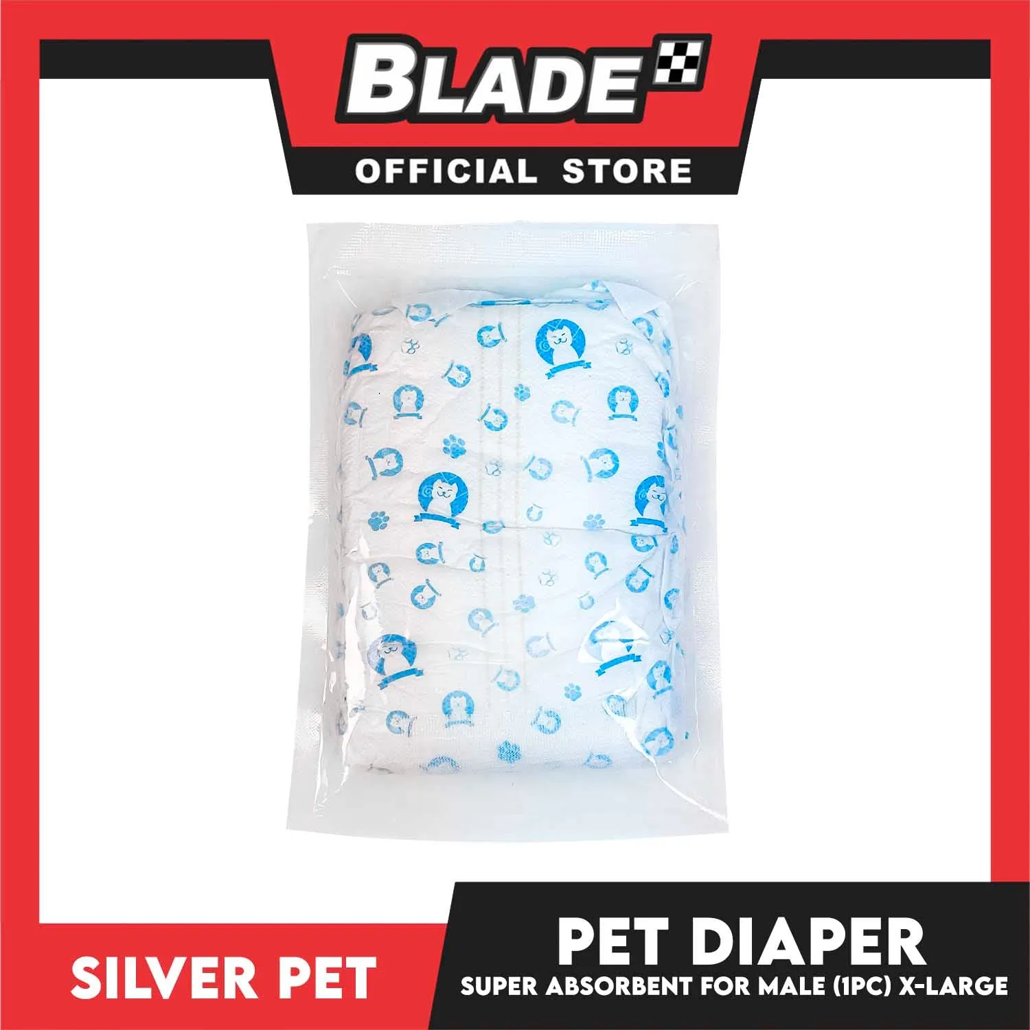 Silver Pet Super Absorbent Disposable Male Dog Wrap/ Diaper  Extra Large