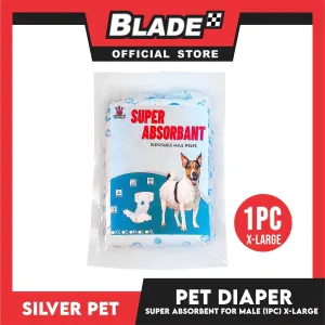 Silver Pet Super Absorbent Disposable Male Dog Wrap/ Diaper  Extra Large