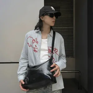 Sleek Leather Shoulder Bag
