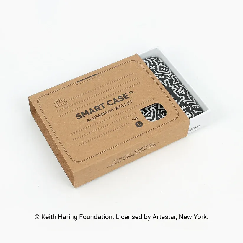 Smart Case V2 Large - Keith Haring white