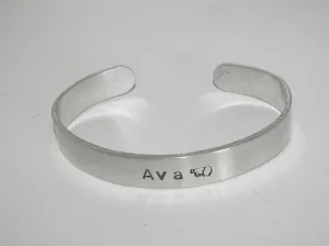 sports theme jewelry  gift personalized with name and school ,  custom hand stamped  jewelry,, handstamped jewelry