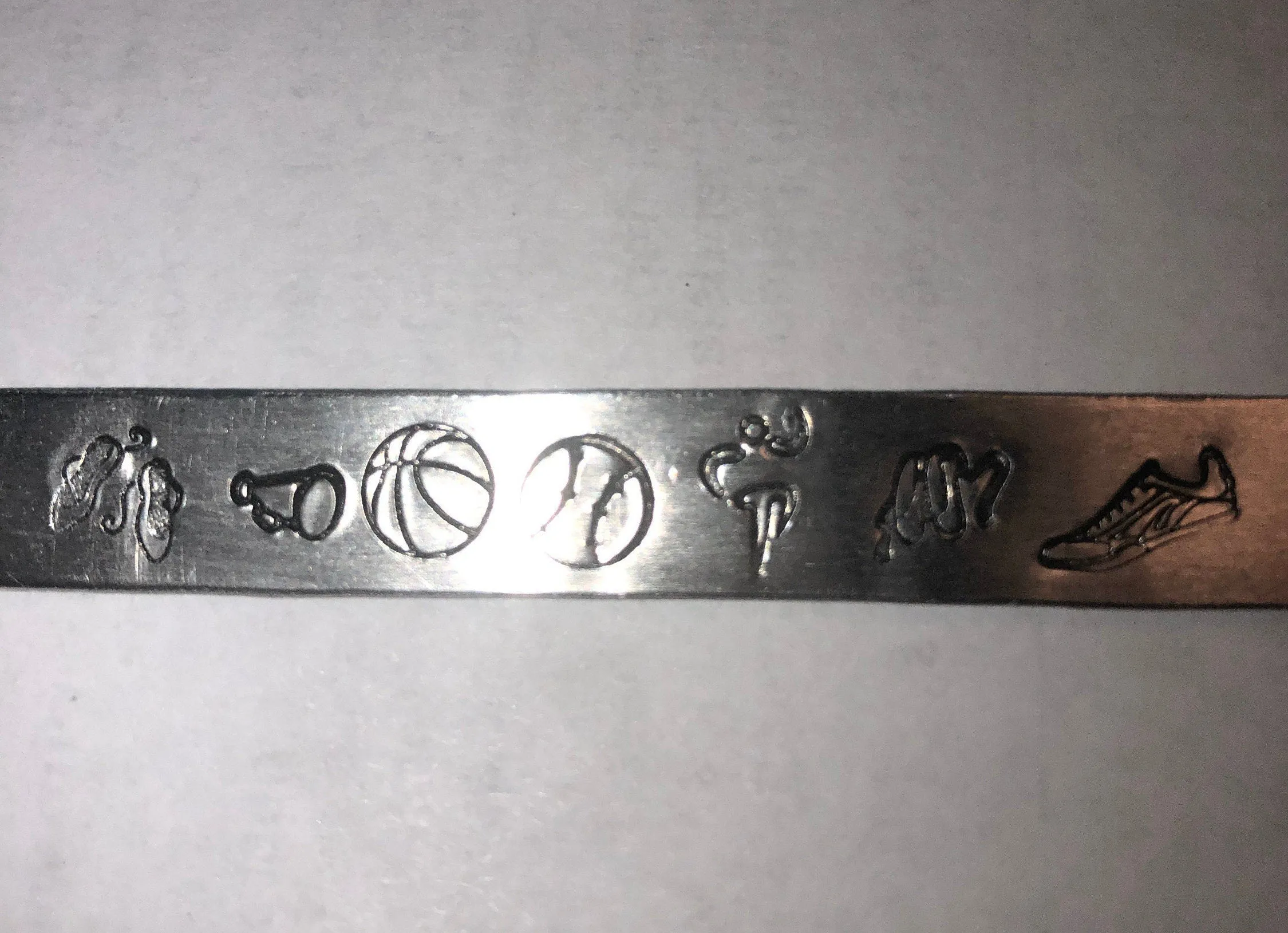 sports theme jewelry  gift personalized with name and school ,  custom hand stamped  jewelry,, handstamped jewelry