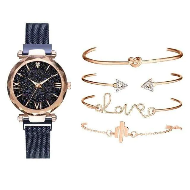 Starry 5pc Set Women Watch