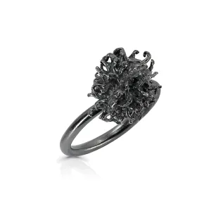 Sterling Silver and Enamel Liquidambar Ring