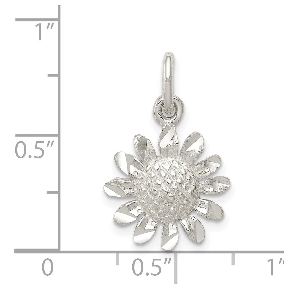Sterling Silver Floral Charm