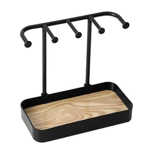 StitchesandTweed Jewellery Holder Organizer Stand - Black