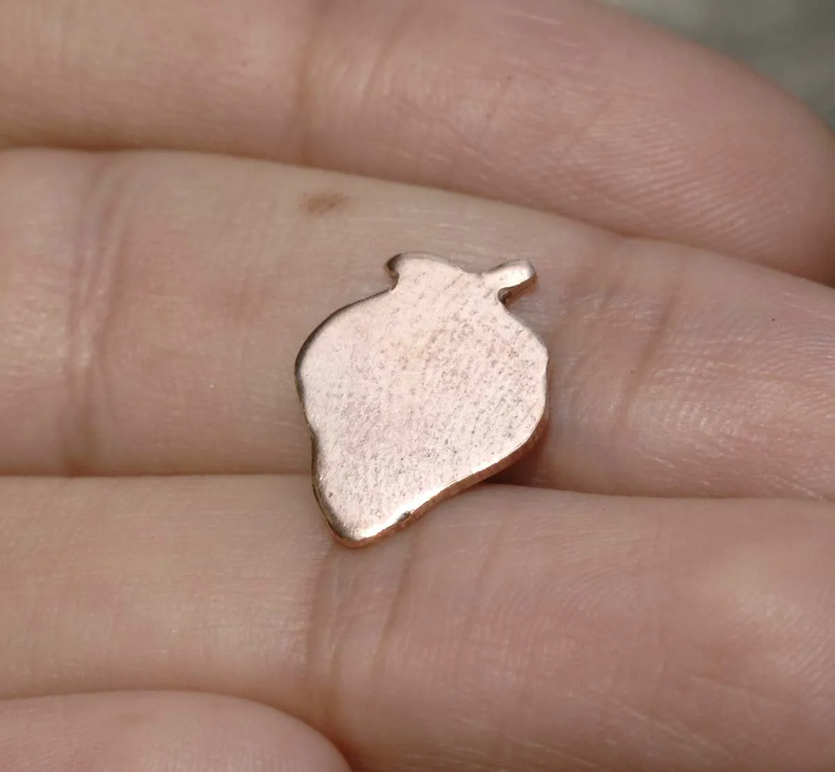 Strawberry 16mm for Enameling  Blanks Shape Cutout for Soldering Stamping Texturing Metalworking - 4 pieces