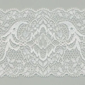 Stretch Trimming Lace #01 White