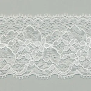 Stretch Trimming Lace #01 White