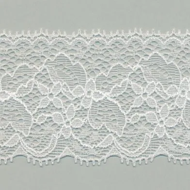 Stretch Trimming Lace #01 White