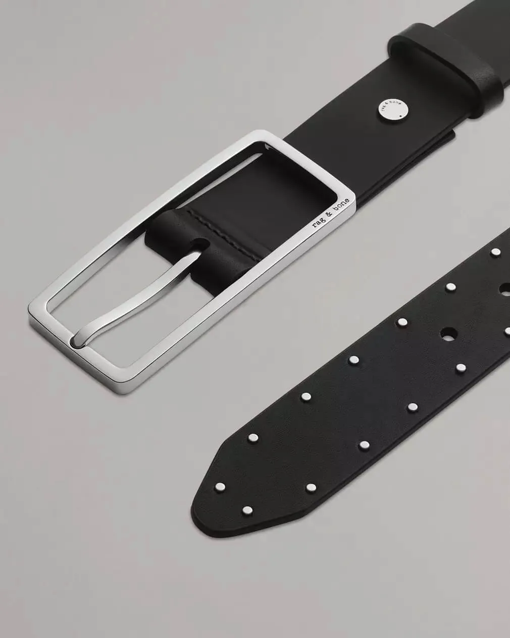 Studded Rebound Belt in Black