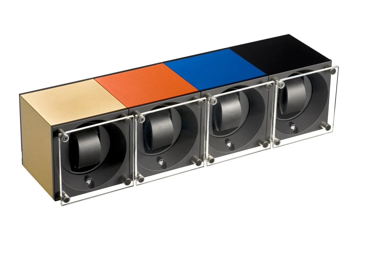 Swiss Kubik Masterbox Single Aluminum Watch Winder - Navy Blue