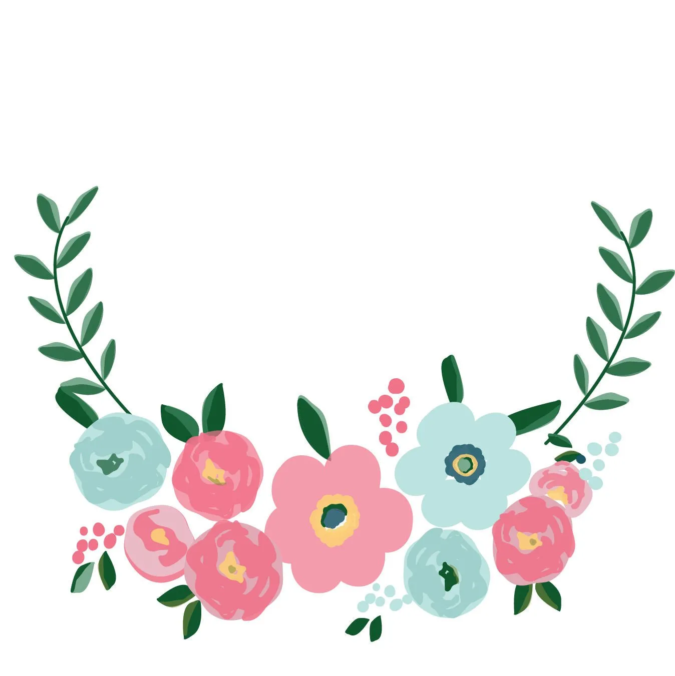 Teal Spring Floral Ballerina Jewelry Box
