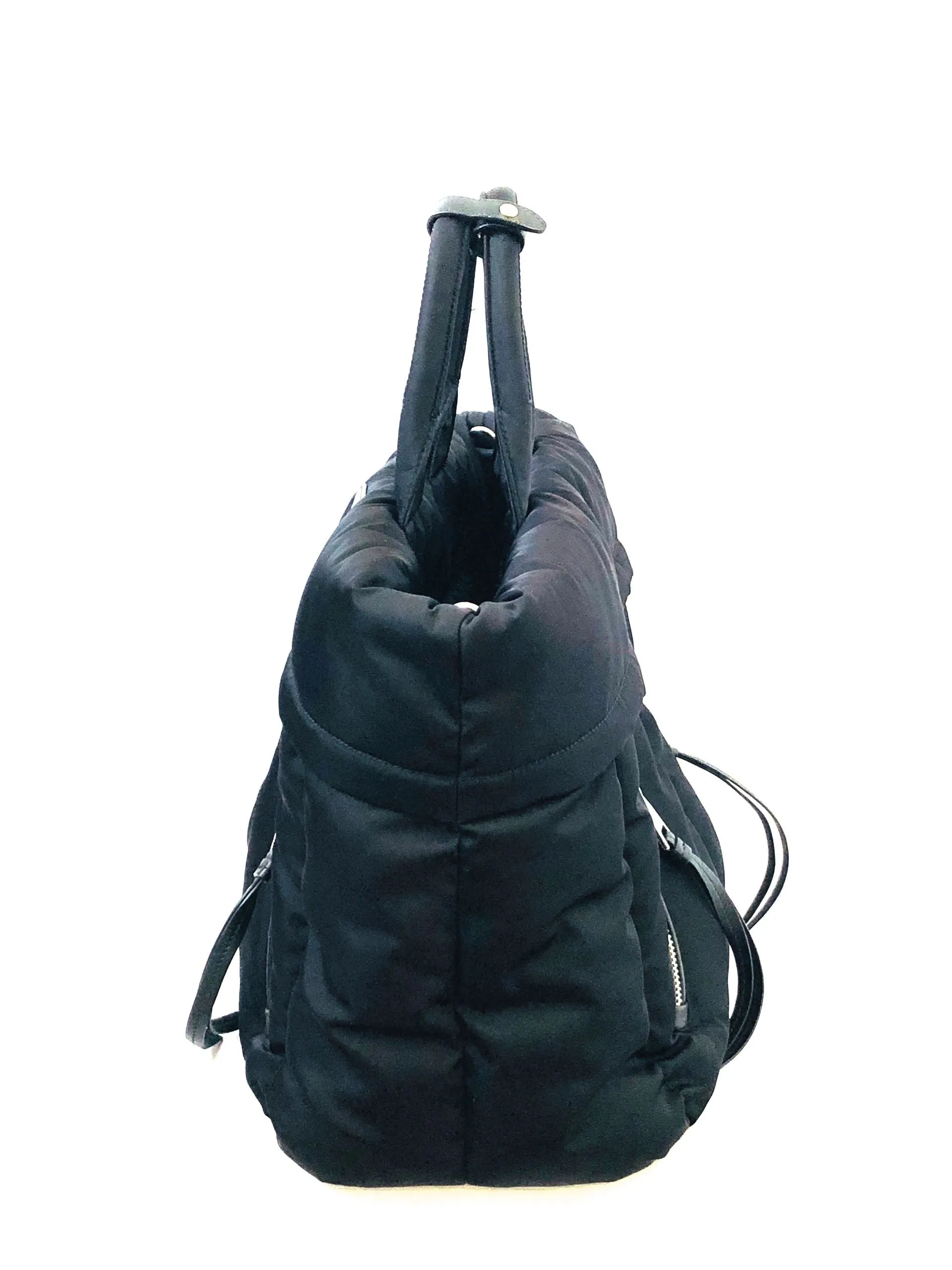 Tessuto Bomber Diagonal Zip Tote