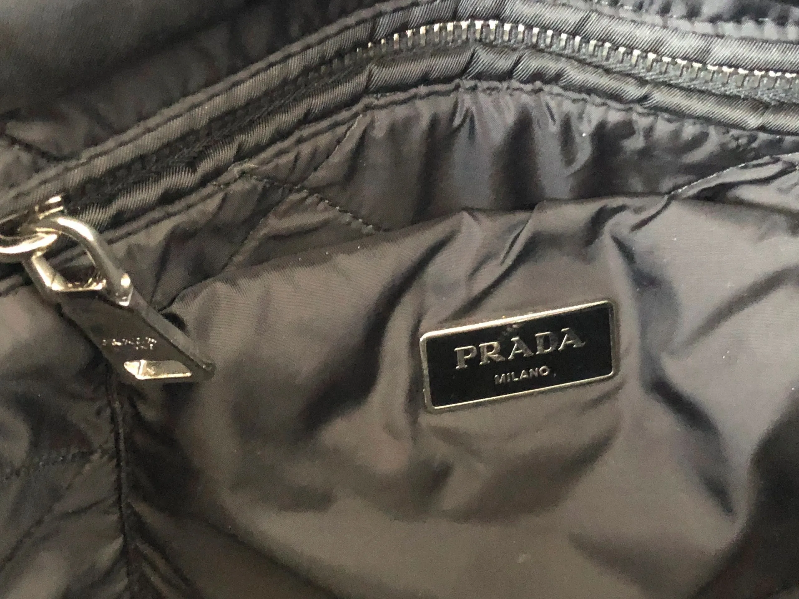 Tessuto Bomber Diagonal Zip Tote