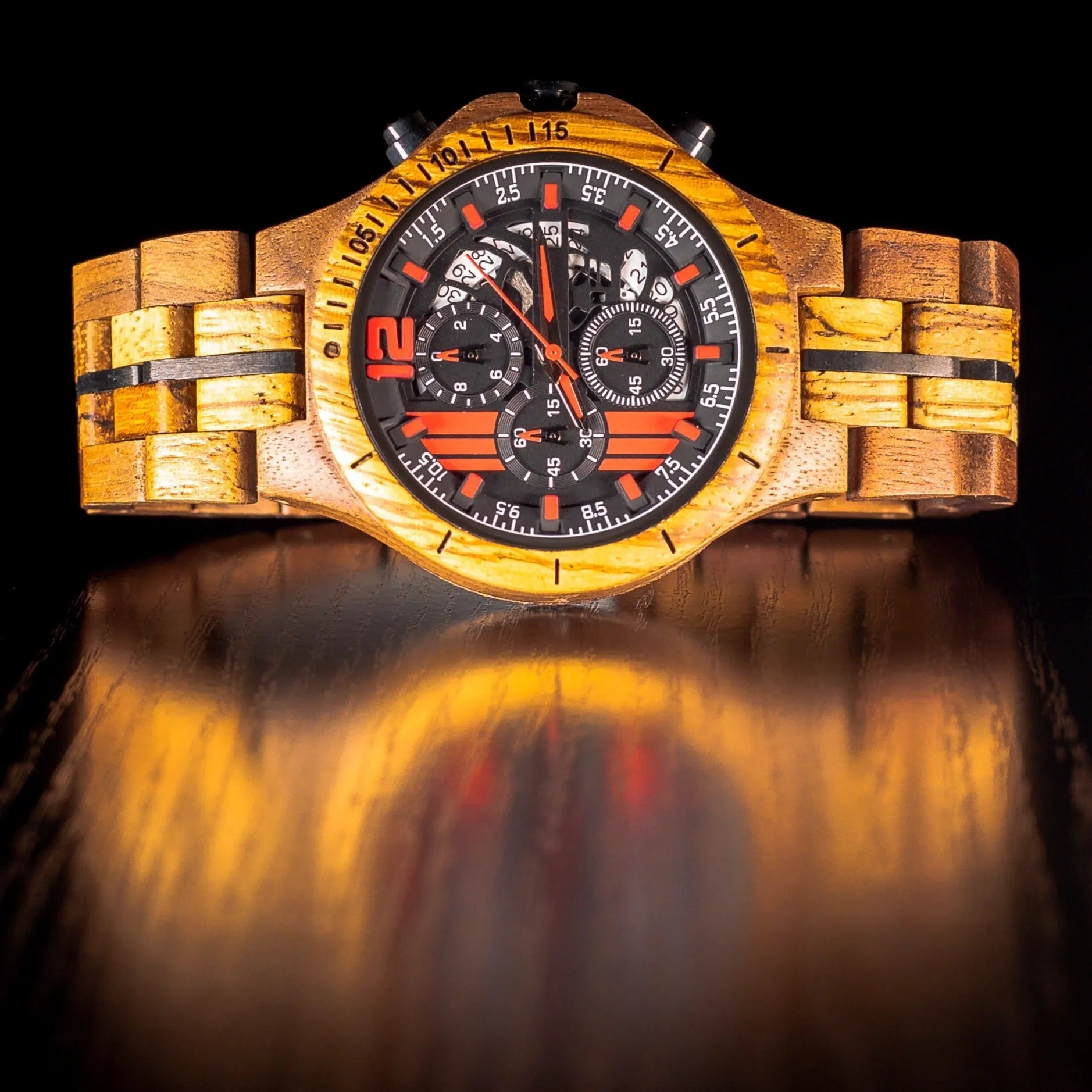 The Antman - Zebra & Walnut Wooden Watch