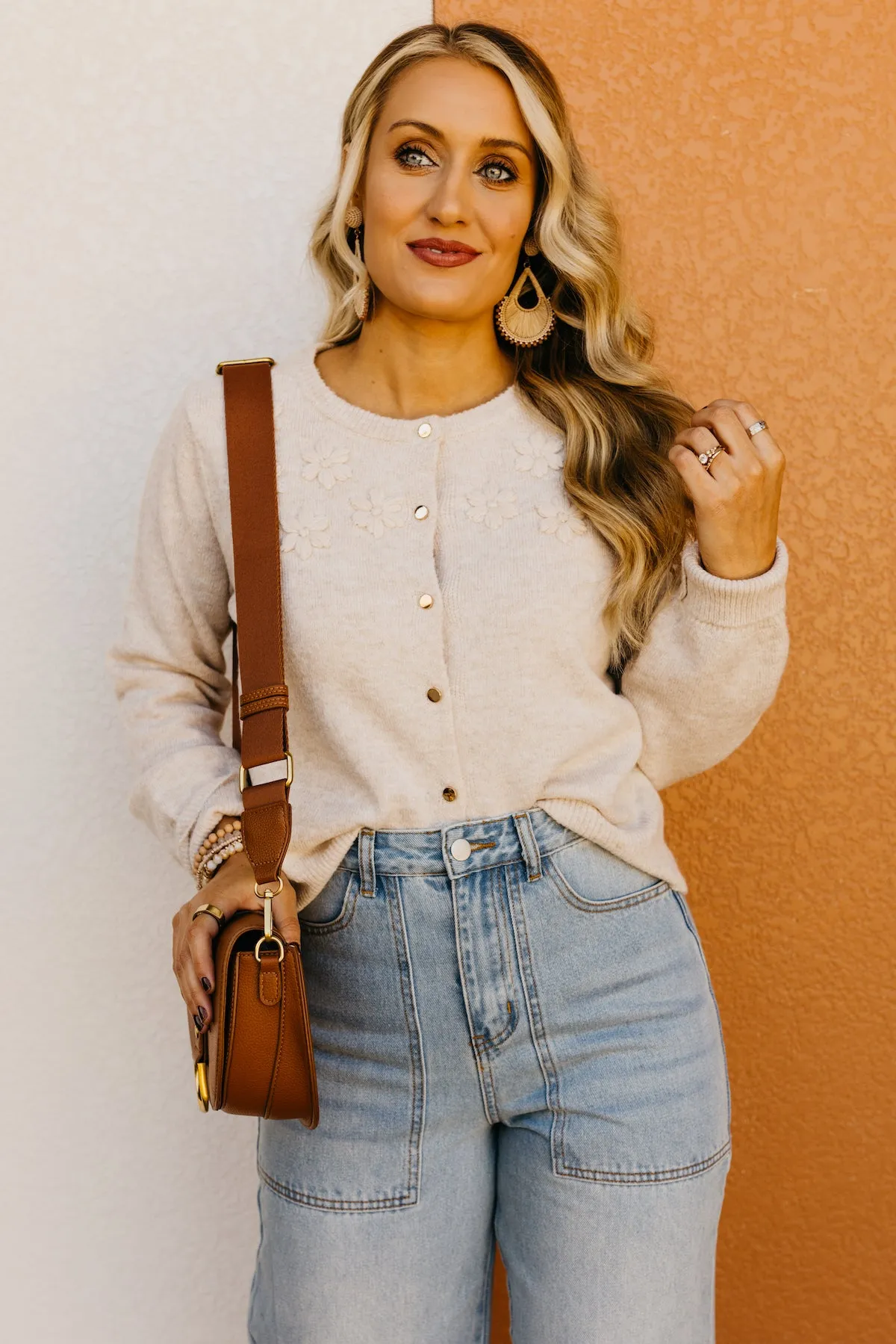 The Grace Floral Applique Cardigan