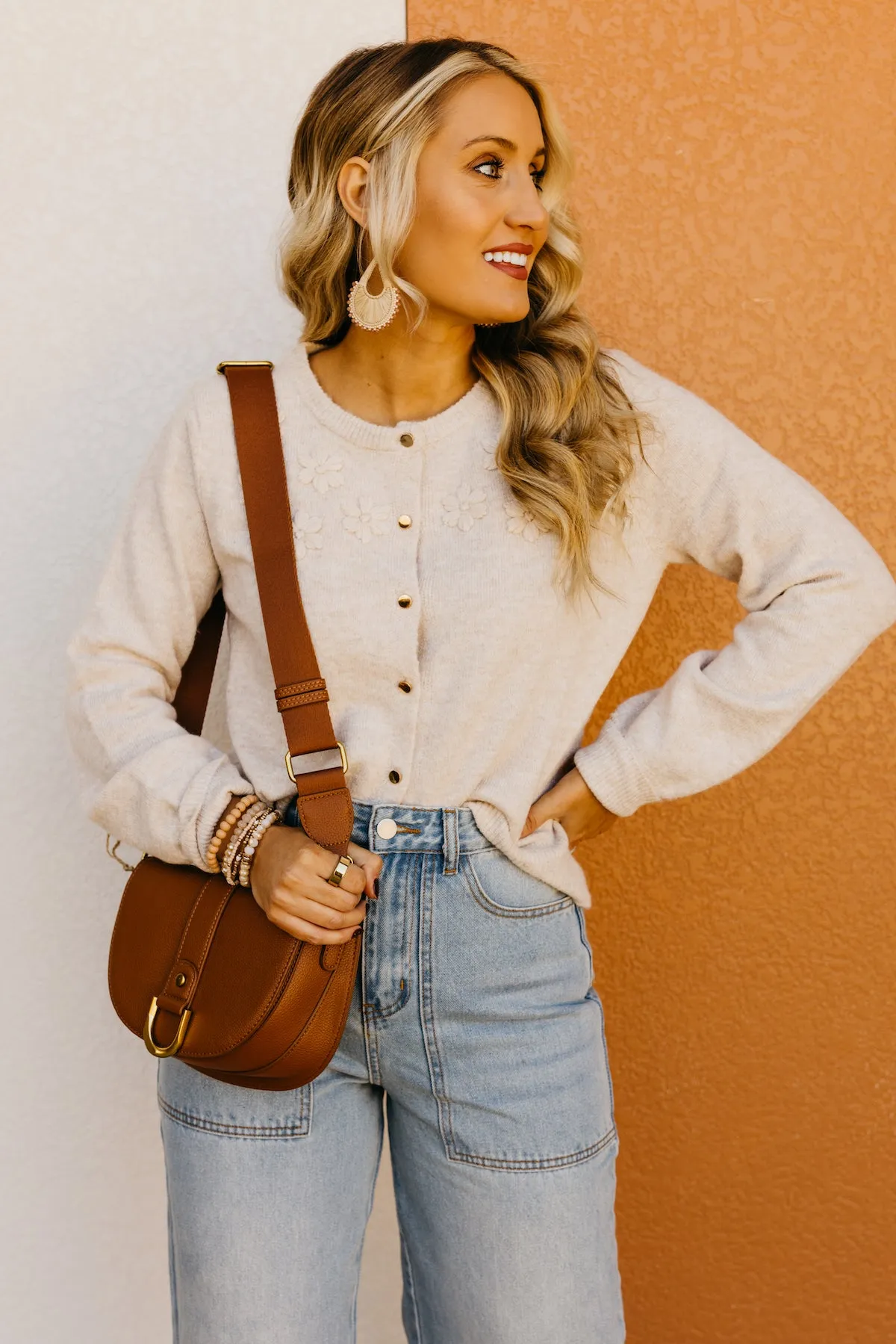 The Grace Floral Applique Cardigan