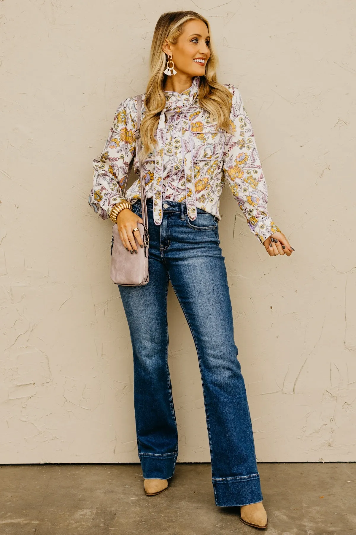 The Kiera Piping Trim Blouse