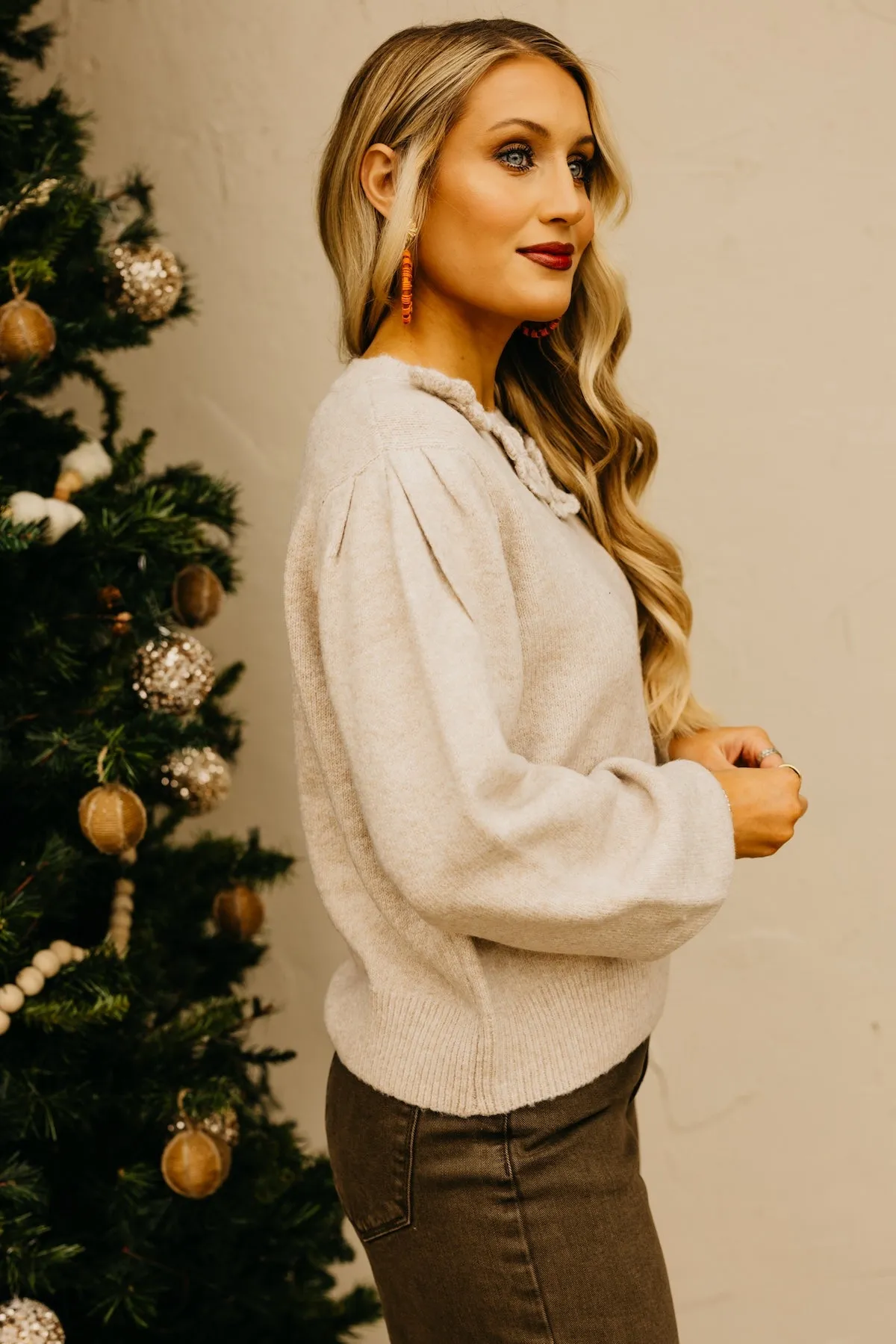 The Penny Floral Bib Sweater