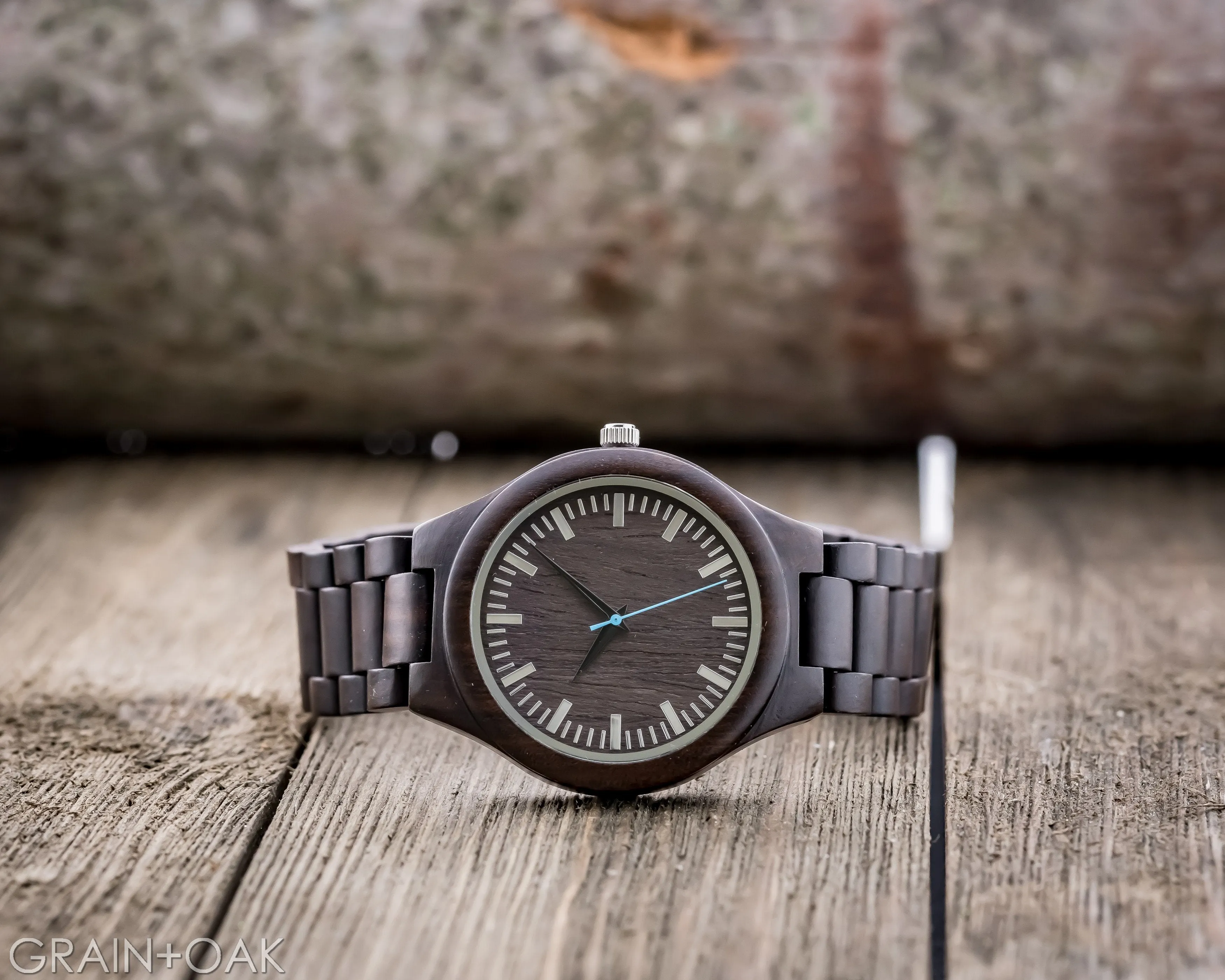 The Ridge Silver | Wood Watch