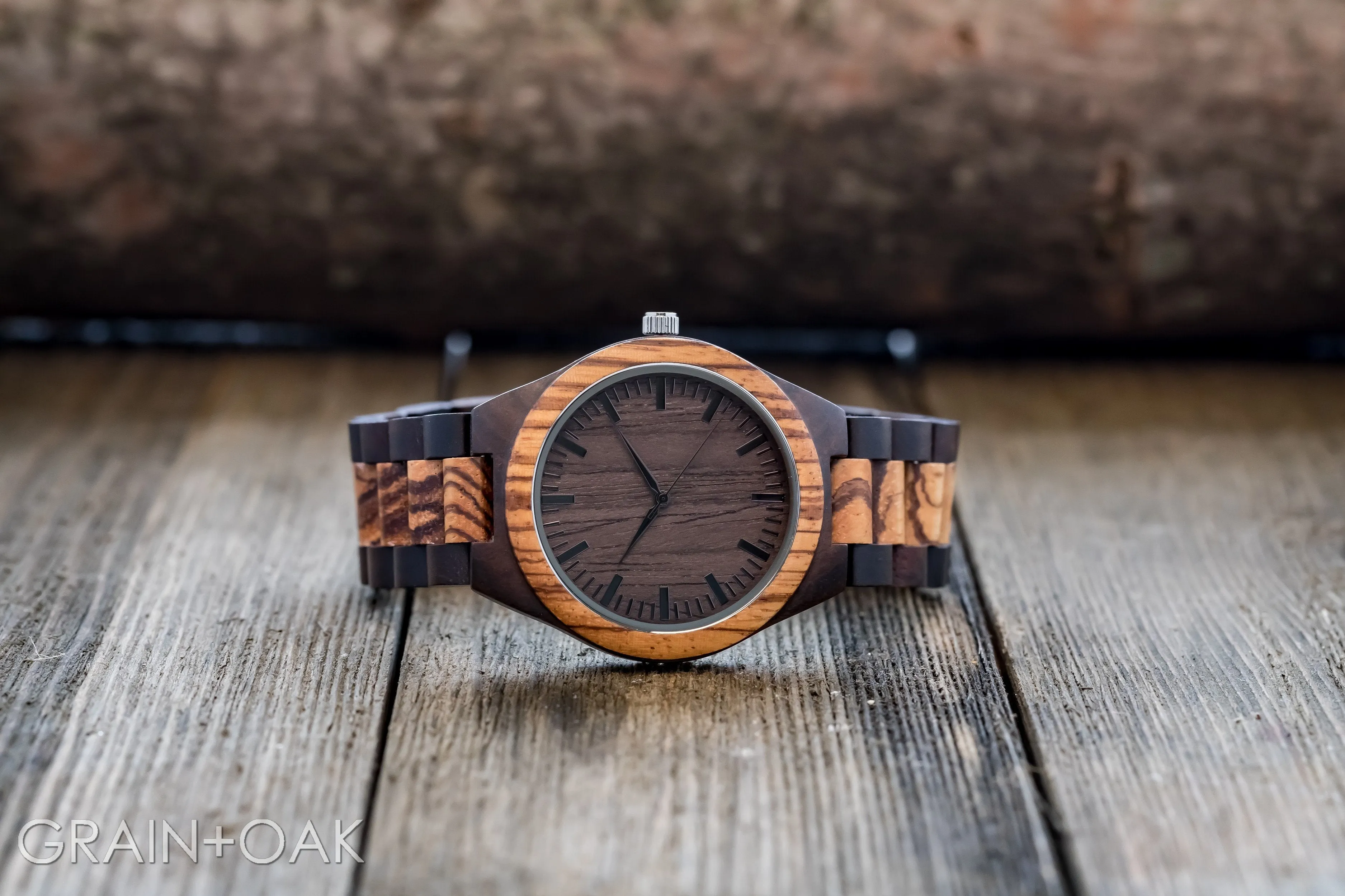 The Ridge Zebrawood   Ebony | Set of 8