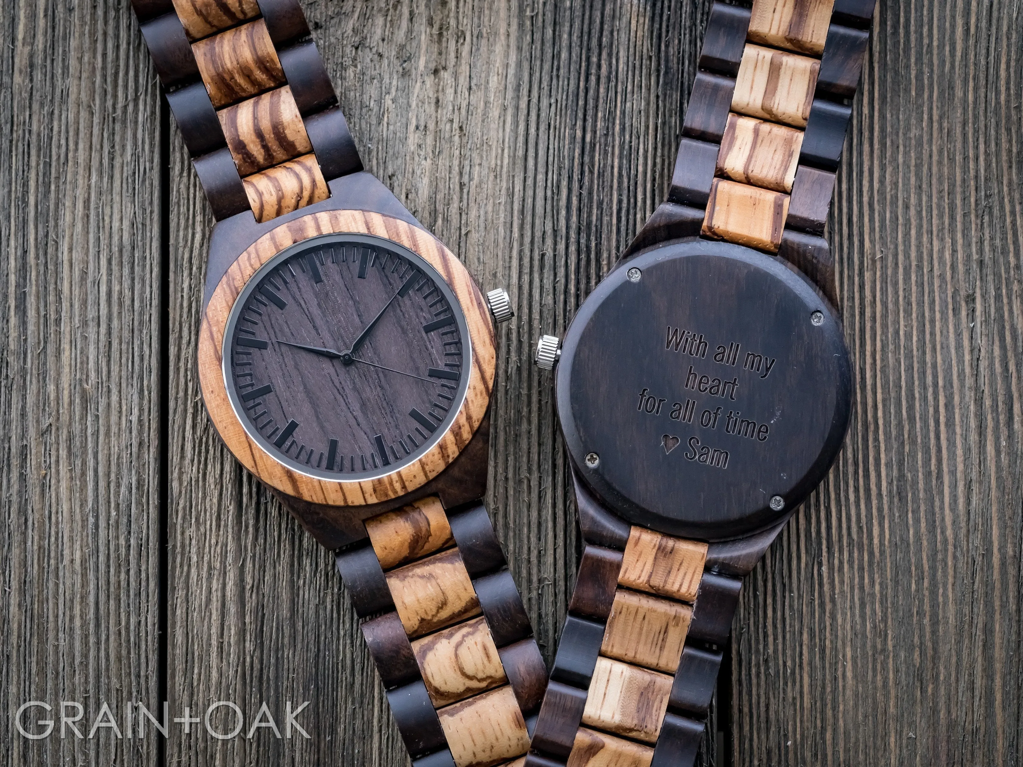 The Ridge Zebrawood   Ebony | Set of 8