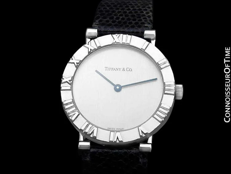 Tiffany & Co. Atlas Mens Midsize Unisex Watch - Sterling Silver