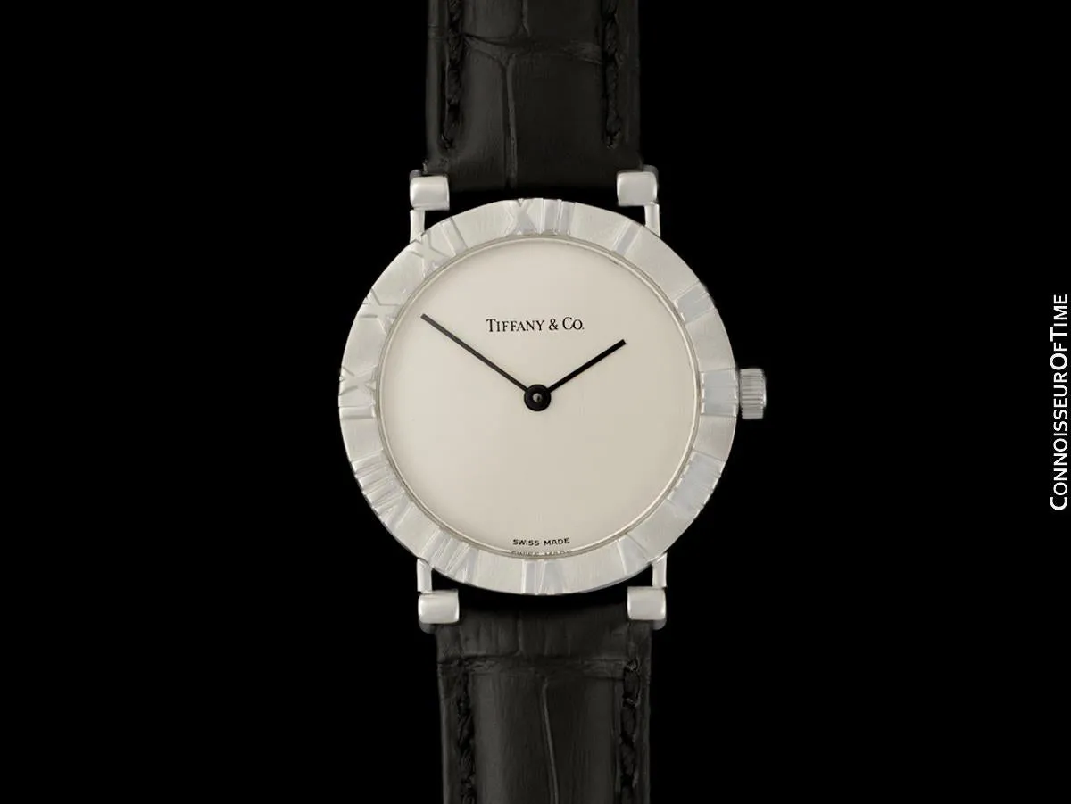 Tiffany & Co. Atlas Mens Midsize Unisex Watch - Sterling Silver