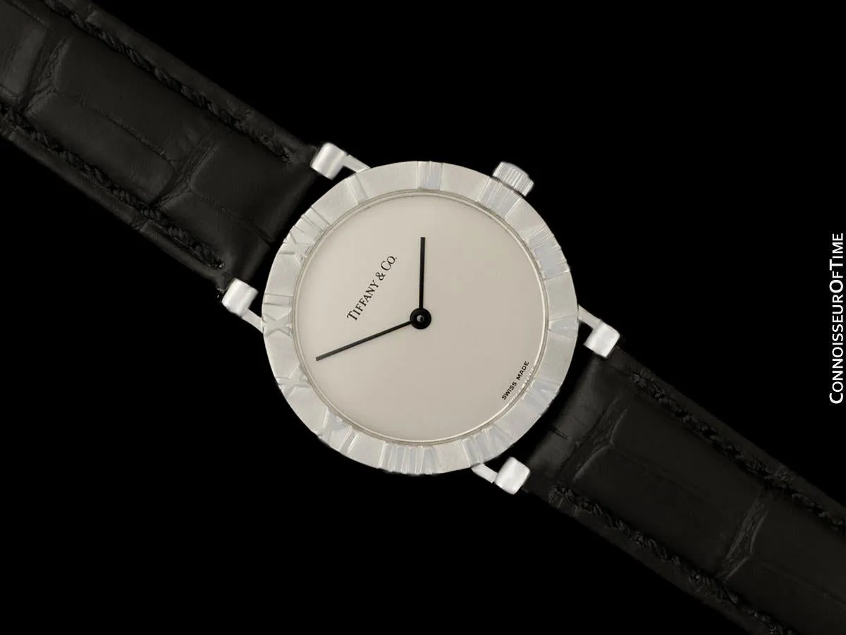 Tiffany & Co. Atlas Mens Midsize Unisex Watch - Sterling Silver